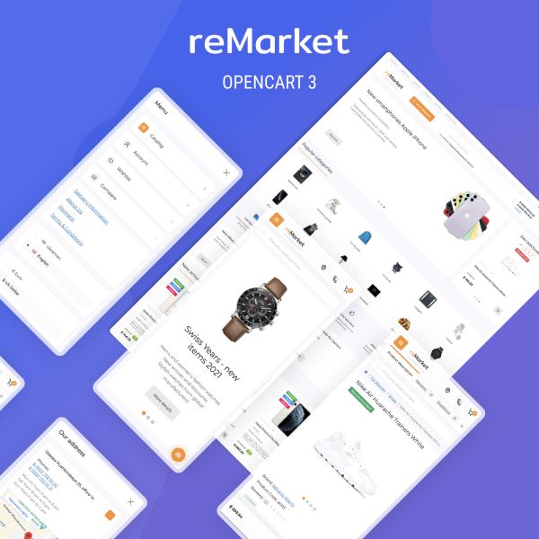 Обложка шаблона ReMarket
